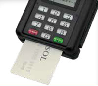 接触ICクレジットカード使用時