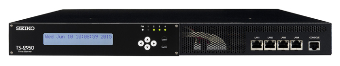 “Time Server Pro. TS-2950” with frequency time sources of 10MHz and Black Burst ( BB) 