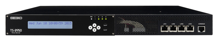 “Time Server Pro. TS-2950” with frequency time sources of 10MHz and Black Burst ( BB)