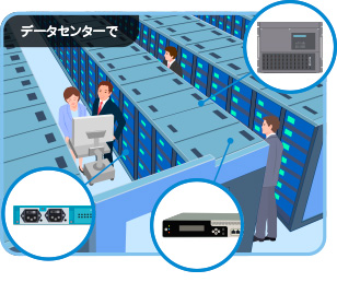 データセンターで