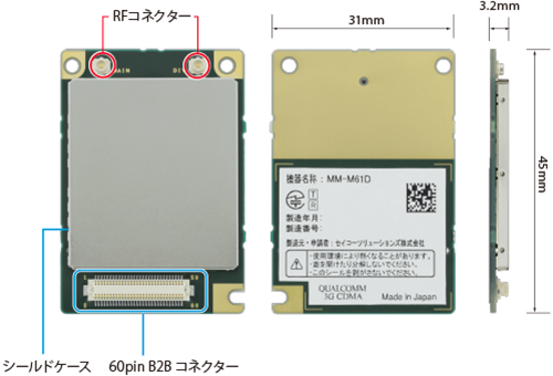 LTE通信モジュール MM-M61D