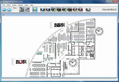 Clock Management Software 画面イメージ2