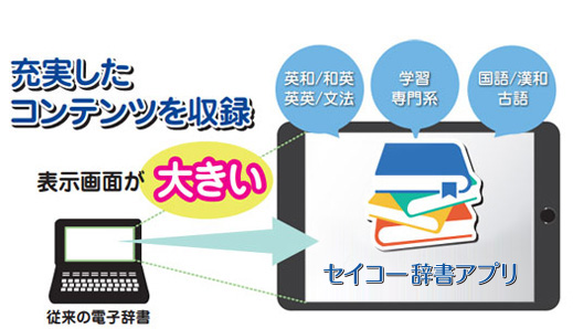 中学 高校生向け辞書アプリ セイコー辞書アプリ 電子辞書アプリケーション セイコーソリューションズ