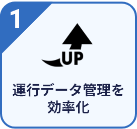1.運行データ管理を効率化