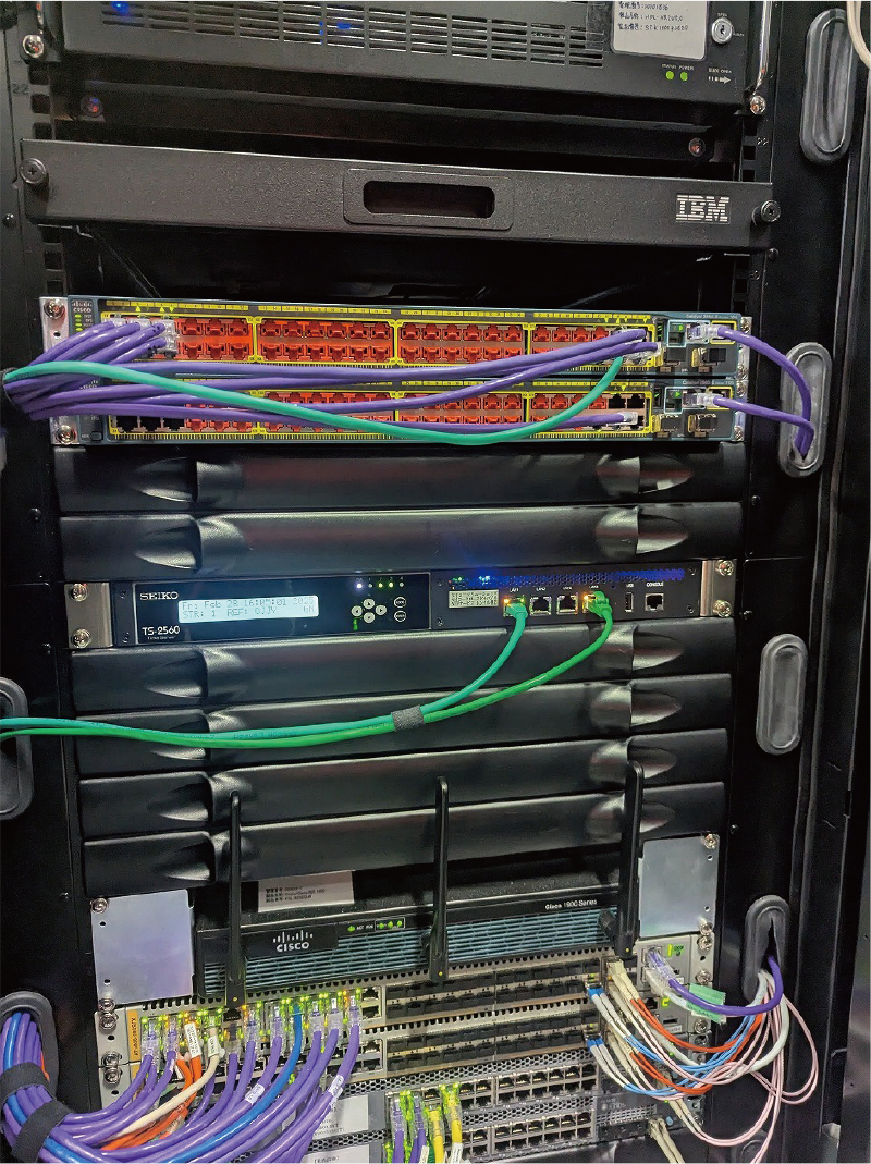 設置されたタイムサーバー